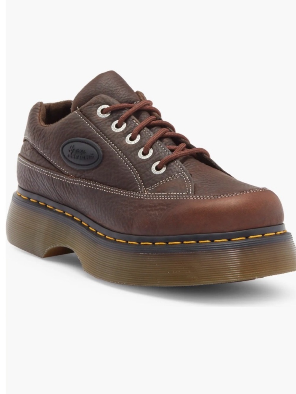 Dr. Martens Buzz 5i Brown Leather Platform Oxfords Sneakers US Women 10 / UK 8